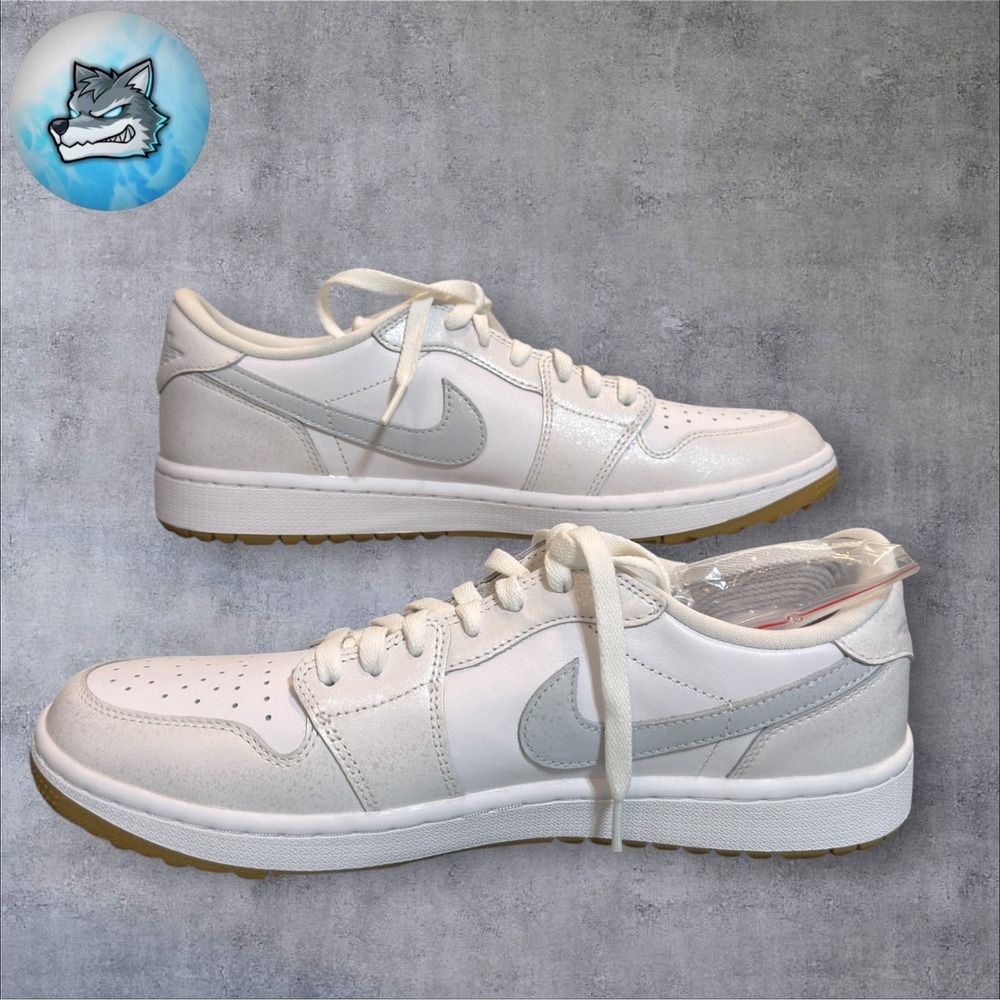 Nike Air Jordan 1 Low G Spikeless Golf DD9315-111 White / Gum Men's Size 14 - Picture 3 of 5